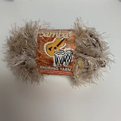 Sullivan Samba Yarn Cocoa Crème 1 Skein 100% Polyester NWOT Australia Knitting - Image 1 of 4