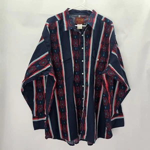 Vintage Rustler Herren Gr. XXXL Mehrfarbig Baumwolle Button-Down Hemd - Bild 1 von 6
