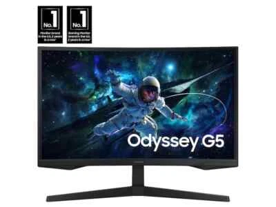 Samsung Odyssey LS27CG552ENXZA G55C QHD 165Hz 1ms(MPRT) Curved Gaming Monitor - Image 1 of 4