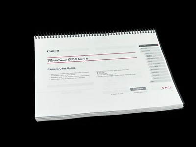Manual de instrucciones Canon PowerShot G7X Mark II: 225 páginas y cubiertas protectoras Foto 1 de 4