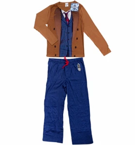 Men's BBC Doctor Who 10th Doctor Pajama Set, Men's Doctor Who Pajamas - XL - Picture 1 of 3