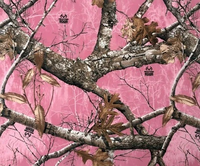 Realtree Edge Pink Printed Canvas Tough Duck 600D Water Resistant Outdoor Fabric - Image 1 of 2