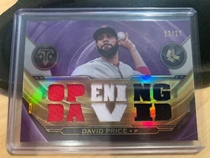 2019 Topps Triple Threads DAVID PRICE Game Used #13/27 Red Sox Tampa Bay Rays - Picture 1 of 1