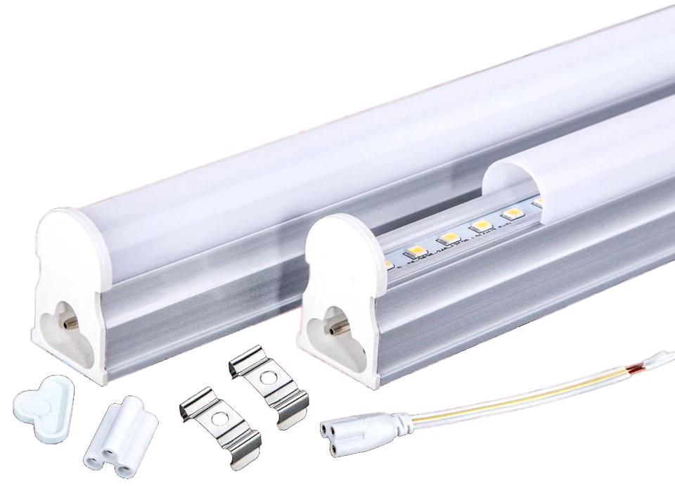 10pcs 4FT Slim Linear Light Fixture Hardwire Integrated LED 6000K 18w 4 Foot