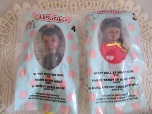 Madame Alexander Disney Mickey & Minnie Mouse Puppen McDonald's Paar versiegelte Taschen
