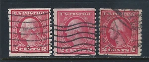 Bigjake: #453 a 455, bobinas Washington de 2 centavos, tipos I, II y III - Imagen 1 de 2