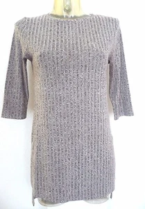 Tunique ♥ CC COLLECTION ♥ Taille S 34 36 38 fentes sur cotés manches 3/4 - Imagen 1 de 5
