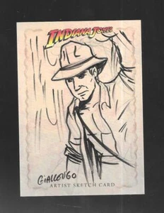 Indiana Jones 2008 Heritage SKETCH CARD Zack Giallongo - INDY - Picture 1 of 2