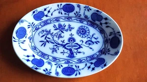 Vintage Rare Johnson Bros HOLLAND Flow Blue Oval Platter Smooth Border - Picture 1 of 8