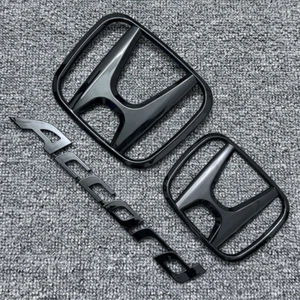 JDM Black H Front Grille Trunk Emblem For Honda Accord 2008-2017 V6 Coupe 2-Door - Picture 1 of 8