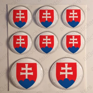 Autocollant Slovaquie Cocarde Résine Relief 3D Drapeau Armée de l'air - Imagen 1 de 1