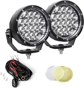 160W 5" Offroad Driving Fog Bright Lights Kit 11200Lm for Jeep ATV UTV Trucks - Bild 1 von 6