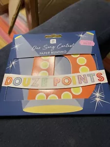 Talking Tables Our Song Contest Douze Points paper bunting - Picture 1 of 2