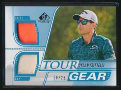 2021 SP Game Used Tour Gear Dual Relic Blue #TG-DF Dylan Frittelli RC 20/25 - Image 1 of 2