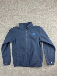 The North Face Fleece Jacket Youth Boys Large Blue Zip Up Pockets - Picture 1 of 7