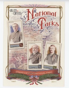 2011 Topps Allen & Ginter's Box Loader Cabinet Woodrow Wilson Benjamin Harrison