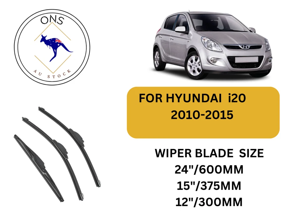 WIPER BLADES FOR HYUNDAI i20 2010-2015 - image 1 of 4
