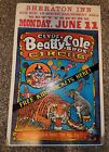 Vtg Clyde Beatty Cole Bros Circus Poster Tiger, Ring, Art Gettysburg PA 22x14".