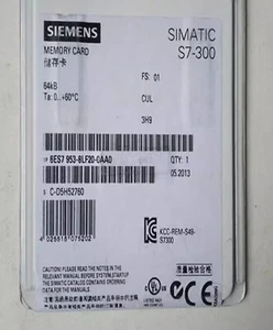 SIEMENS S7-300/C7/ET 200 Micro Memory Card 6ES7953-8LF20-0AA0 - Picture 1 of 1
