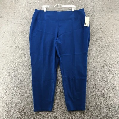 Pantalones ajustados Worthington para mujer 24 W (41x28 real) azul tiro alto NUEVO Foto 1 de 4