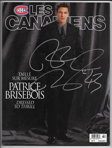 Signed Patrice Brisebois Montreal Canadiens Autographed Les Canadiens Magazine - Picture 1 of 3