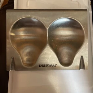 FARBERWARE Stainless Steel Double Pear-Shaped Spoon Rest Vintage - Picture 1 of 3