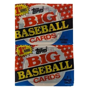 1989 Topps BIG Baseball Cards 1st Series 2 Packs Of 8 Cards Unopened Packs - Picture 1 of 2