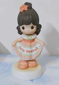 Precious Moments 2006 "Feliz Navidad" Sculpture Statue Figurine Collectible Rare - Picture 1 of 3