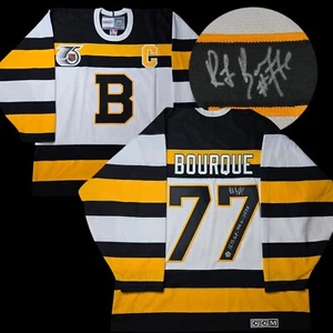 Ray Bourque signed Boston Bruins 1992 TBTC CCM hockey jersey XL NHL COA - Picture 1 of 11