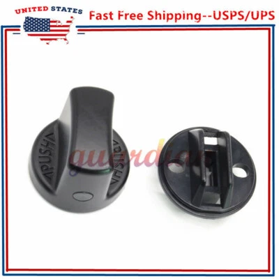 For Mitsubishi Lancer Outlander Keyless Ignition Start Switch Knob Cap & Insert - Image 1 of 4