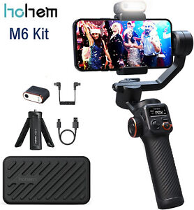 Hohem iSteady M6 Kit Smartphone Gimbal Stabilizer 3-Axis Magnetic Fill Light AI 