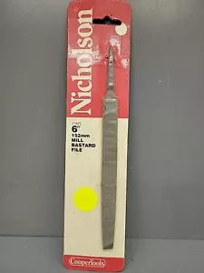 Nicholson 21825 6" Mill Bastard File Flat NOS USA - Picture 1 of 10