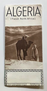 Algerien - Algerische wirtschaftliche und touristische Aktion Broschüre & Karte, 1940er EUC - Bild 1 von 5