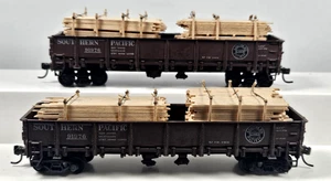 2 HO Scale Ulrich Cast Metal SP Southern Pacific G-50-9 Drop Bottom Gondola Cars - Picture 1 of 8