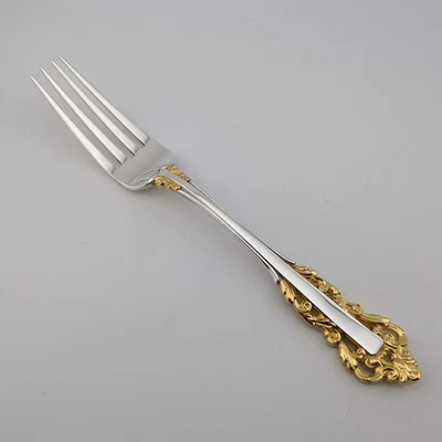 Gorham Golden Medici Sterling Silver Place Fork - 7 1/2" - No Monograms - Image 1 of 3