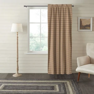 Farmhouse 84"x40" Panel Tan Rod Pocket Sawyer Mill Window Curtains VHC Brands - Picture 1 of 7