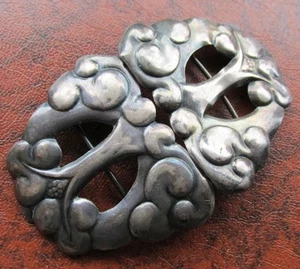Antique Silver 830 Woman Belt Buckle 17g. - Picture 1 of 6