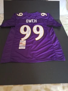 BALTIMORE RAVENS ODAFE JAYSON OWEH AUTOGRAPHED SIGNED JERSEY JSA COA - Picture 1 of 15