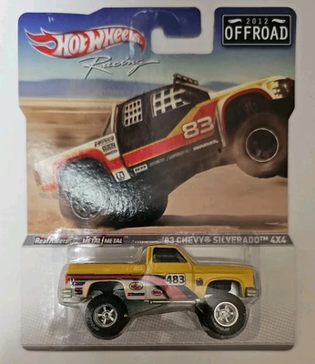 🏁🏁Hot Wheels Racing 2012 Offroad '83 Chevy Silverado 4x4 H34🏁🏁 Foto 1 de 2