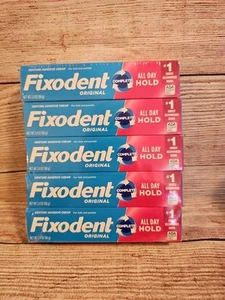 Lot of (5) Fixodent Original Dental Adhesive Cream 2.4oz 68g Brand New Pack - Picture 1 of 2