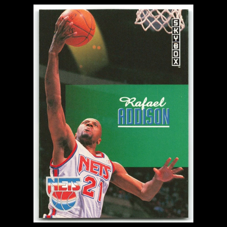 Rafael Addison #150 1992 SkyBox New Jersey Nets Basketball Card NBA NM - Image 1 of 3