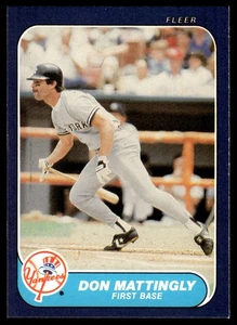 1986 Fleer Don Mattingly New York Yankees #109 - Picture 1 of 2