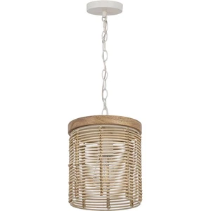 Maxim Lighting 22441NAEC Vannerie 1 Light 7 inch Ecru Mini Pendant Ceiling Light - Picture 1 of 3