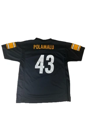 Camiseta de fútbol americano Reebok Troy Polamalu Pittsburgh Steelers NFL juvenil XL 18-20 niño Foto 1 de 4