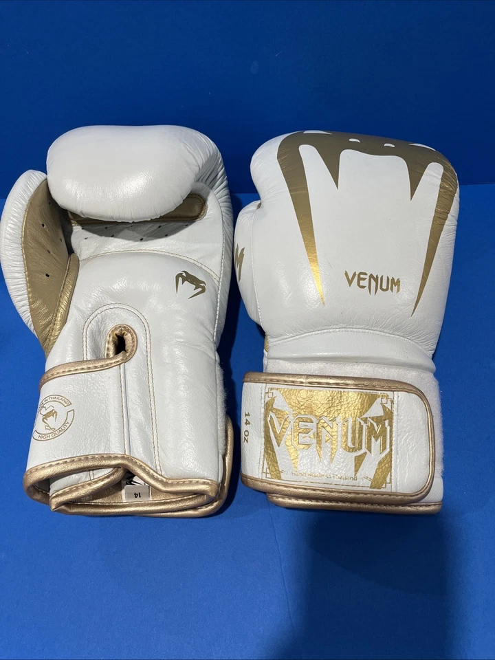 Guantes de boxeo Venum Elite 14 oz blanco/blanco roto Foto 1 de 4