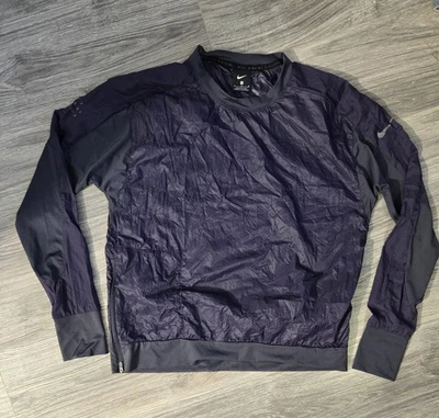 NIKE Running Division Pullover Jacket Women's M Featherweight Purple Thumb Hole - Image 1 of 4
