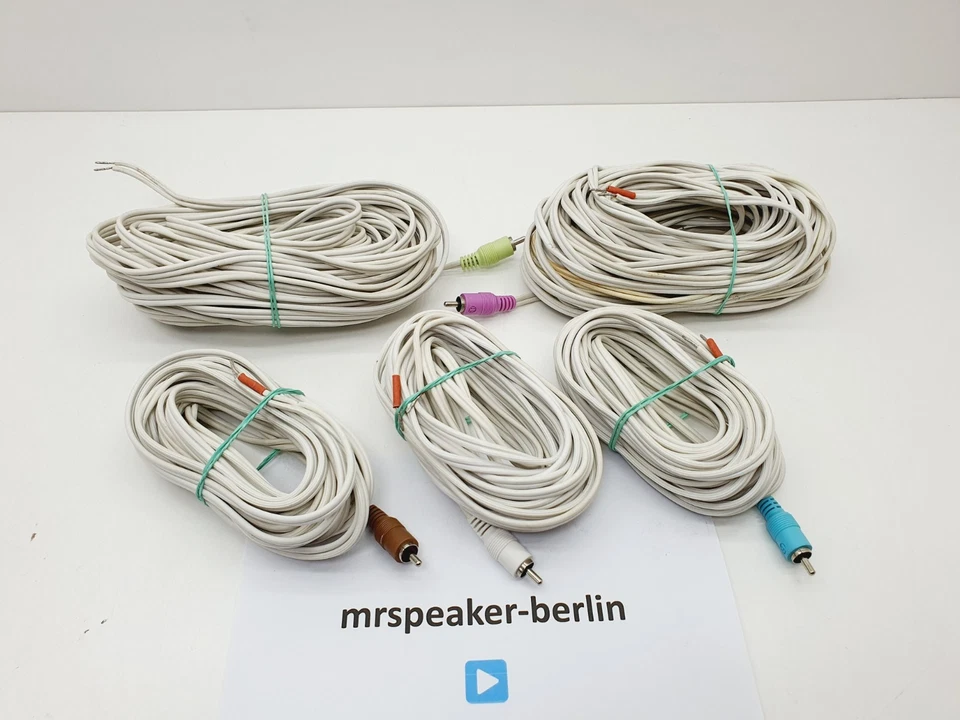 5x Bose Lautsprecherkabel ▶️ Acoustimass Lifestyle Doppelcube weiß PS 18 28 38 - Bild 1 von 1