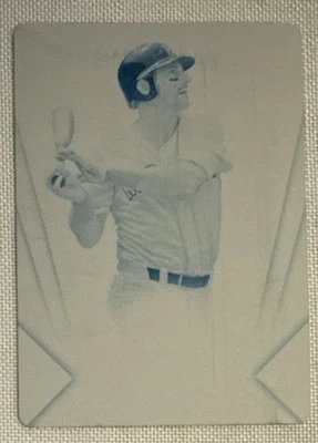 Placa de impressão ciano Carl YASTRZEMSKI🔥2012 Topps fios triplos #64 1/1 HOFer💥 - Imagem 1 de 2