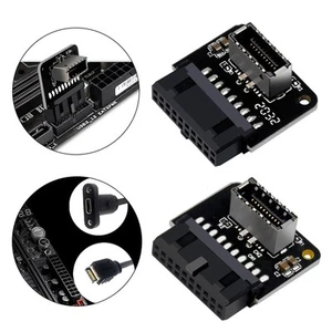 Adaptateur Carte Mère, Type-E Mâle vers Type-C Femelle Ordinateur Motherboard - Photo 1/8
