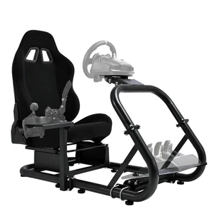 Hottoby Rennsimulator Cockpit 50mm mit Sitz Passend für Logitech G923 G29 G920